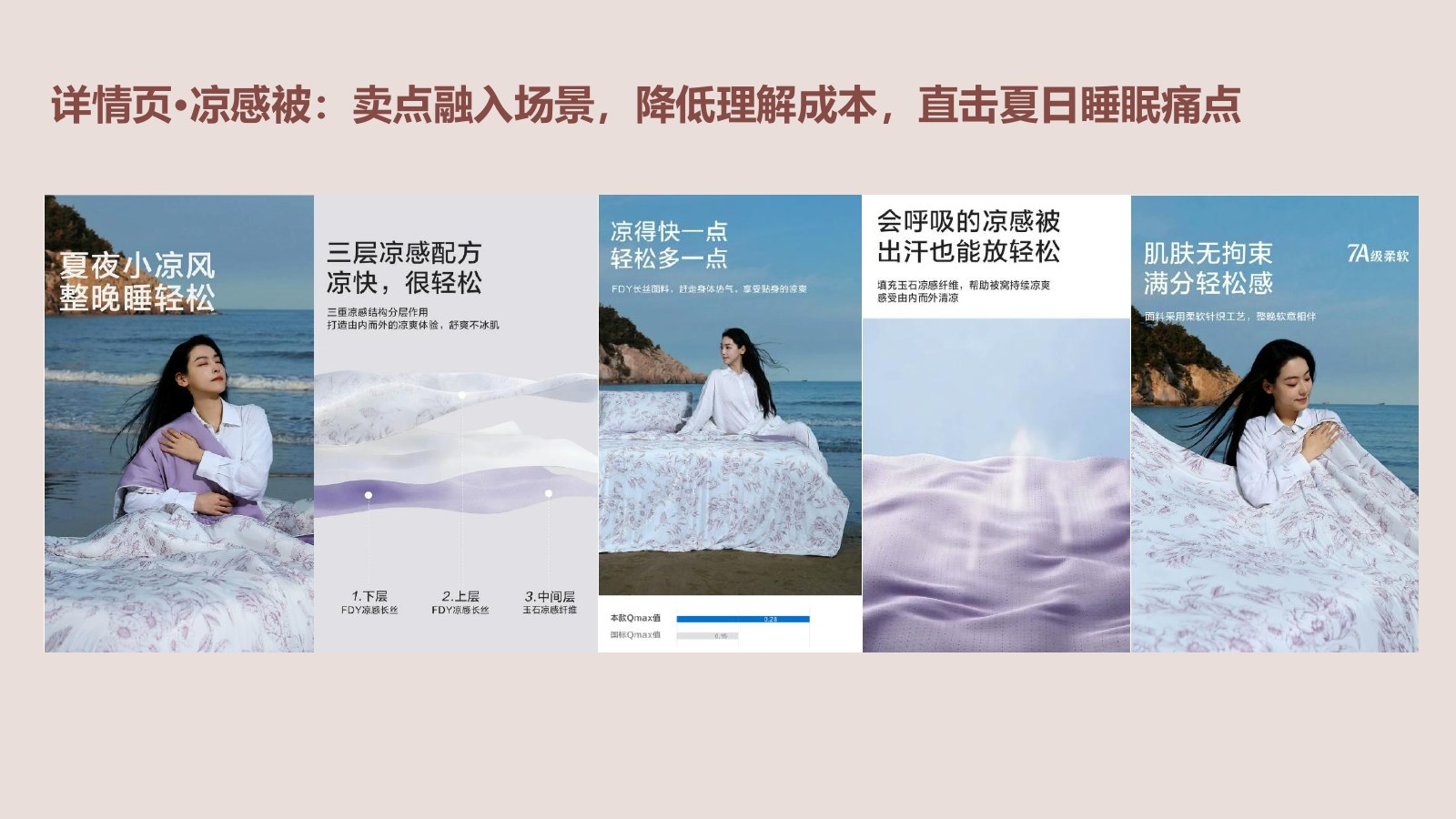 凉感被产品详情页策划案例